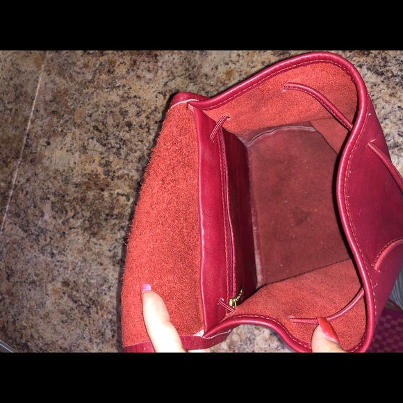 COPY - Vintage Coach Daypack brick red leather